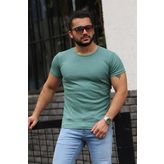 Madmext 4077 İndigo Erkek T-shirt