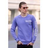 Madmext 4161 Mor Erkek Sweatshirt