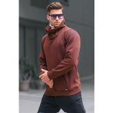 Madmext 4411 Acı Kahverengi Erkek Sweatshirt