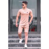 Madmext 4577 Camel Erkek Şort Takım