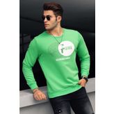 Madmext 4756 Yeşil Erkek Sweatshirt