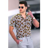 Madmext 4924 Sarı Erkek Gömlek