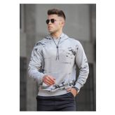 Madmext 5291 Boyalı Gri Erkek Sweatshirt