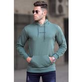 Madmext 5304 Haki Baskılı Erkek Sweatshirt