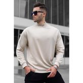 Madmext 5329 Bej Erkek Sweatshirt