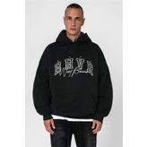 Madmext 5344 Siyah Oversize Erkek Sweatshirt