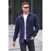 Madmext 5580 Camel Regular Fit Oduncu Erkek Gömlek