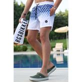 Madmext 5778 Lacivert Basic Cepli Deniz Şortu