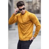 Madmext 5784 Hardal Erkek Kazak