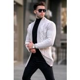 Madmext 5996 Taş Basic Örgü Erkek Hırka