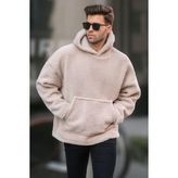 Madmext 6160 Bej Erkek Sweatshirt
