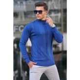 Madmext 6825 İndigo Erkek Kazak