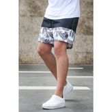 Madmext Baskılı Siyah Deniz Şortu 2949 - 2XL