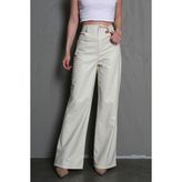 Madmext Bej Deri Basic Kadın Pantolon MG1316 - 02S-Bej - XS