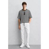 Madmext Beyaz Basic Erkek Pantolon 4242 - XL - --