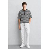 Madmext Beyaz Basic Erkek Pantolon 4242