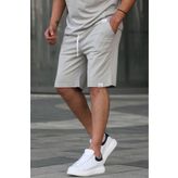 Madmext Boyalı Gri Basic Erkek Şort 6501