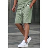 Madmext Çağla Yeşili Basic Erkek Şort Regular Fit Yan Cep Özelliği ile Rahat Kullanım