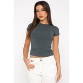 Madmext Füme Basic Kadın Tişört MG2012 - L