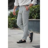 Madmext Gri Basic Erkek Pantolon, Dar Paça, Normal Bel, 2XL