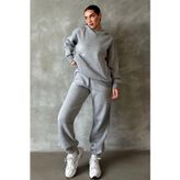Madmext Grimelanj Kapüşonlu Oversize Kadın Eşofman Takım MG1905
