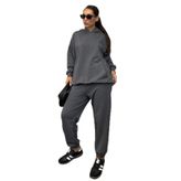 Madmext Mad Girls Füme Kapüşonlu Kadın Eşofman Takımı Mg1225,Gri M