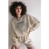 Madmext MG1170 Bej Kadın Şort Takımı