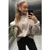 Madmext MG1559 Bisiklet Yaka Basic Sweatshirt
