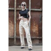 Madmext MG1601 Bej Kadın Pantolon