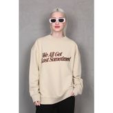 Madmext MG1901 Bej Kadın Sweatshirt