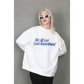 Madmext MG1901 Ekru Kadın Sweatshirt