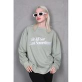 Madmext MG1901 Mint Yeşili Kadın Sweatshirt