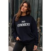 Madmext MG1902 Siyah Kadın Sweatshirt