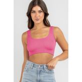 Madmext Pembe Askılı Basic Crop Top Bluz MG1757