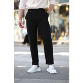 Madmext Siyah Regular Fit Erkek Pantolon E6574