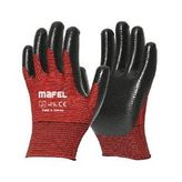 Mafel No:10 MF-001 Zebra Kırmızı Nitril Eldiven