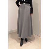 Magarde Midi Kloş Etek- Gri - S