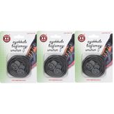 Magic Locks Akıllı Ayakkabı Bağcığı Yuvarlak Gri3'lü