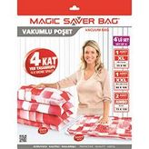 Magic Saver Bag 4'lü Vakumlu Poşet Seti 4