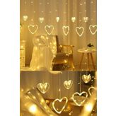 MAGICLEDCORNER Kalp Perde Led Işık Fişli