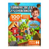 magnetcraft Minecraft Mıknatıslı Manyetik Blok Seti 100 Parça 2.5cm Büyük Boy Manyetik Lego Zeka Geliştirici Eğitici STEM Oyuncak Montessori Mıknatıslı Oyuncak 3+ Yaş