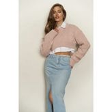 Mai Collection Mohan Soft Pembe Crop Kazak - Standart
