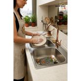 MAİN SHOP 1 Adet Süzgeçli Silikon Lavabo ve Küvet Tıkacı Yuvarlak Lavabo M-140