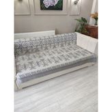 Maison Aura Koltuk Örtüsü Süngerli Gri Geometrik Desenli Wellsoft Kumaş ile Modern Konfor - 170 x 210 cm