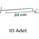 Maison Luré Askılık 10 Adet Delikli Panolar Için Metal Askı Tel Askı Çubuğu