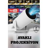 Maison Luré Projeksiyon Perdesi Full Hd ve HDMI ile Kablosuz 160 Ansı Lümen Projektör