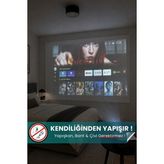 Maison Luré Projeksiyon Perdesi Proje ve Sunum Için 150X300 cm Statik Kağıt Perde - 150 x 300 cm
