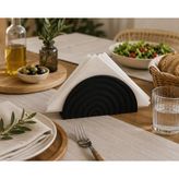 Major Hobi Modern Peçetelik 3D Baskı Dekoratif Masaüstü Peçete Standı - Siyah