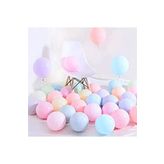 Makaron Balon 50 Adet Karışık Renk Soft Pastel Balon + 5 mt.Balon Zinciri