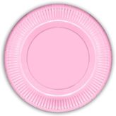Makaron Karton Tabak, 23 cm x 8 Adet - Pembe